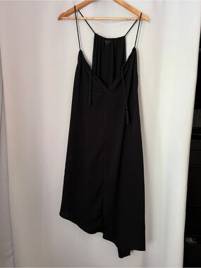 H&M Black Spaghetti Strap Slip Dress - Elegant Minimalist